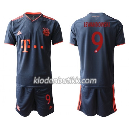 FC Bayern München LEWANDOWSKI 9 Barn Tredjedraktsett 2019-2020 Kortermet (+ Korte bukser)